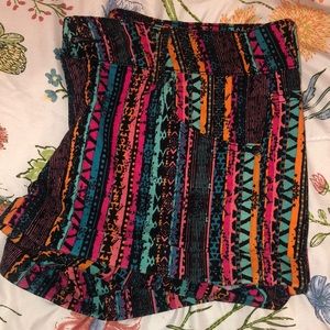 Colorful Celebrity Pink Denim Jean Shorts